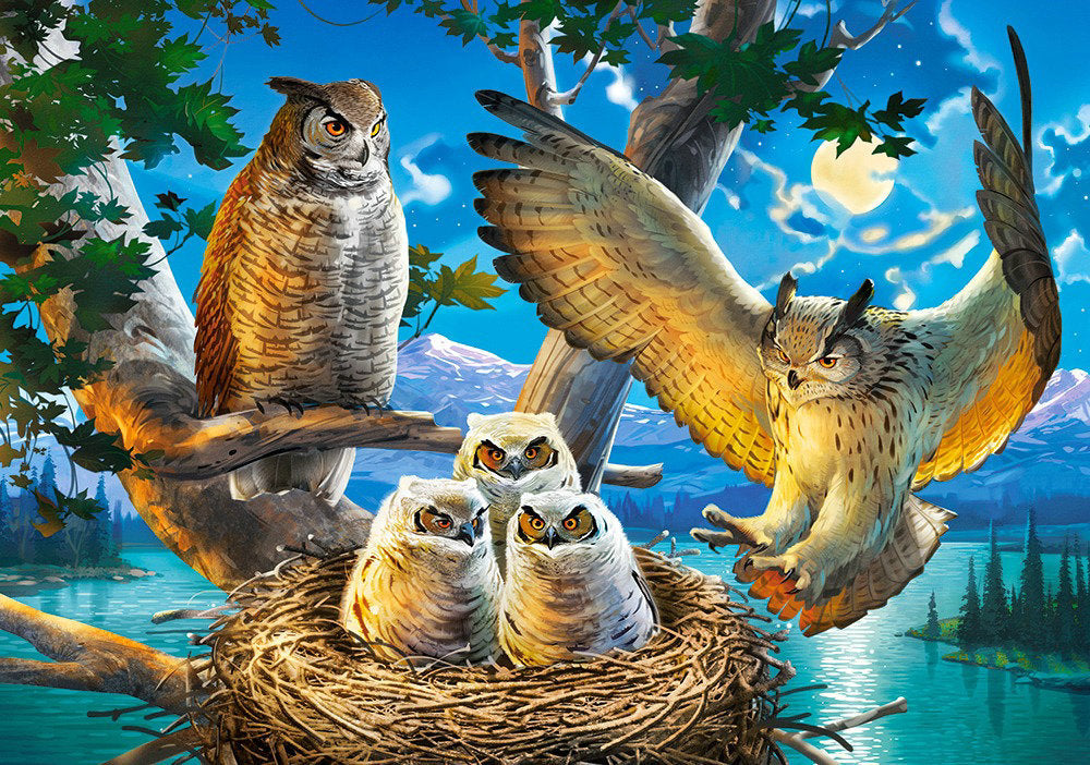 5D Owl Family Diamond Painting