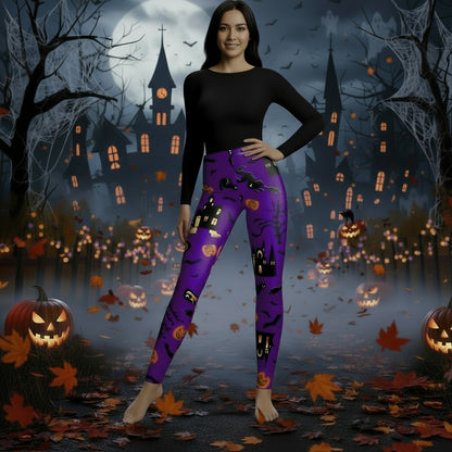 Creative pumpkin leggings