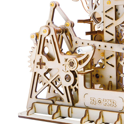 Wooden toy 3D hand-inserted puzzle gift mechanical transmission model