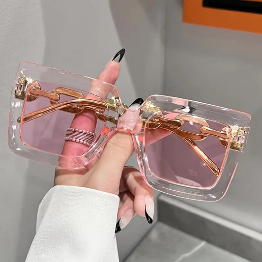 Vintage Large Frame Glasses - The Perfect Accessory For Fashion Lovers And Urban Explorers, Blue Light Protection Glasses For Women