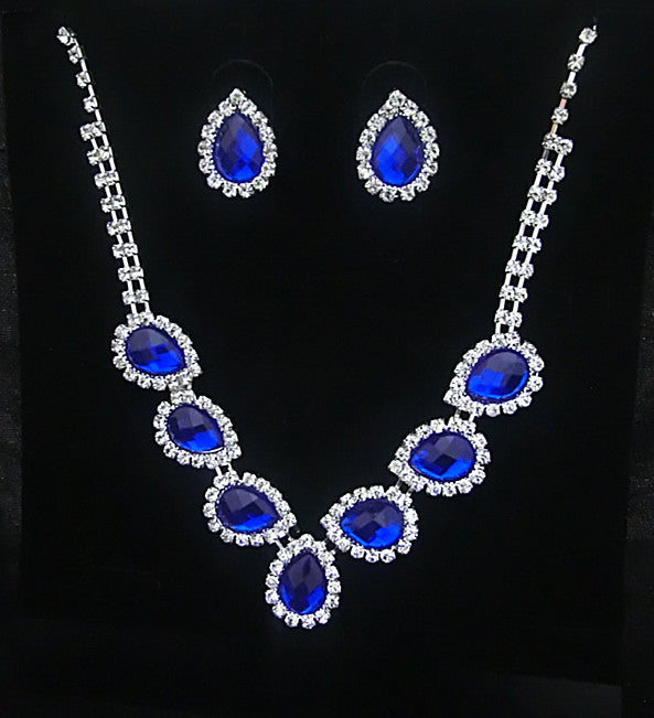 The new bride jewelry  diamond  fashion necklace set can be customized