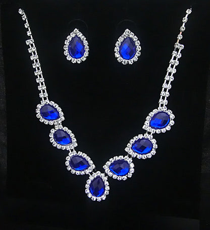 The new bride jewelry  diamond  fashion necklace set can be customized