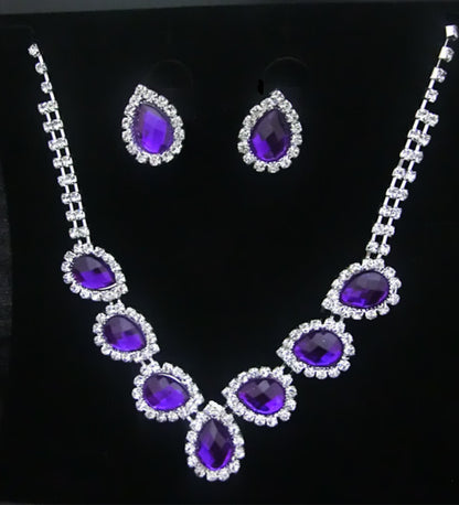 The new bride jewelry  diamond  fashion necklace set can be customized