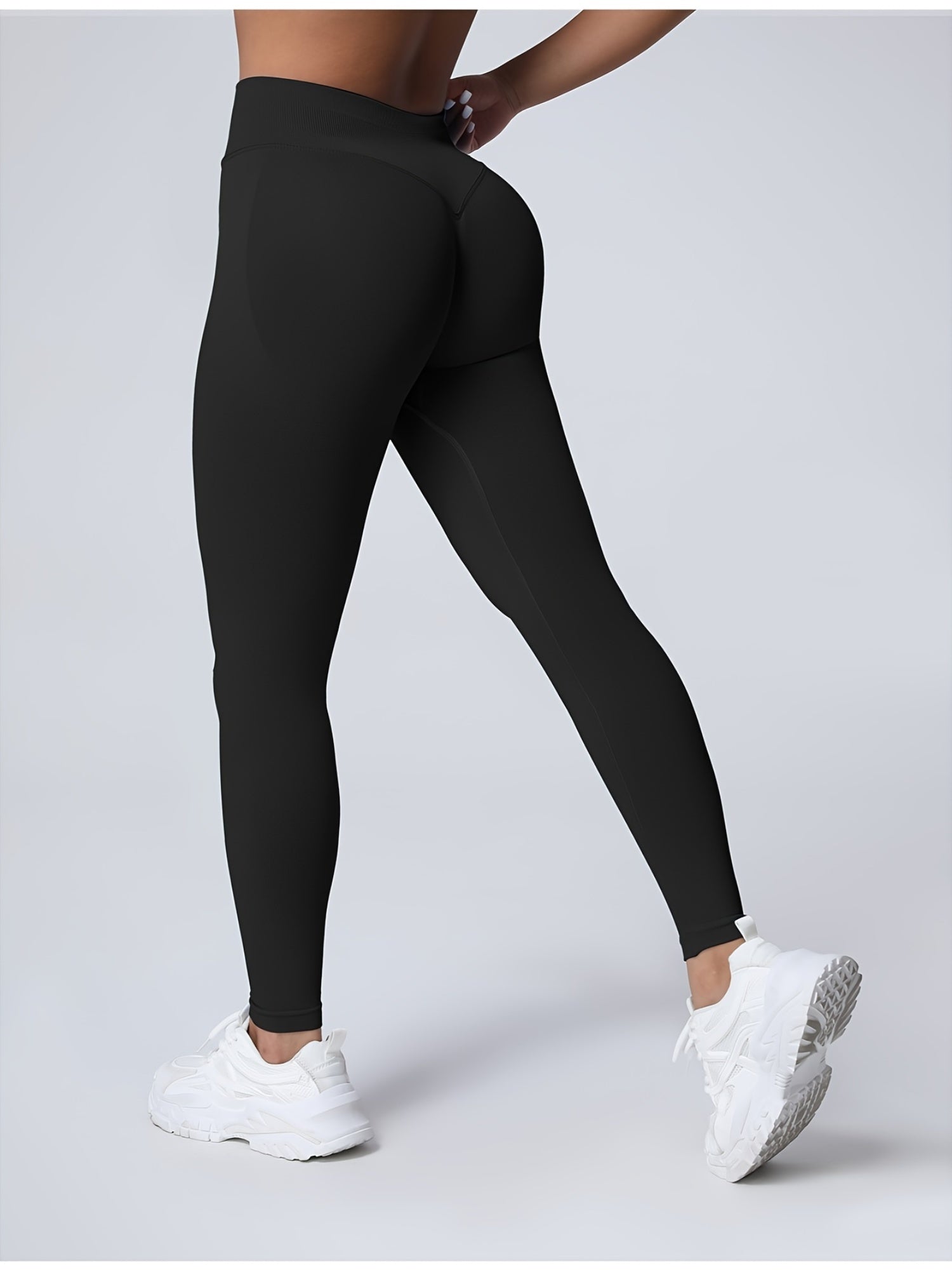 Seamless Women Soft Hue Hidden Scrunch Butt Workout Leggings For Women
