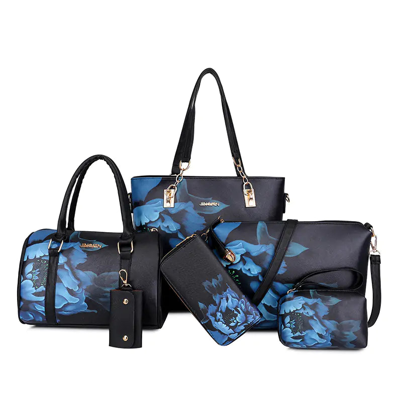Women's Retro Handbag and Crossbody Purse Set