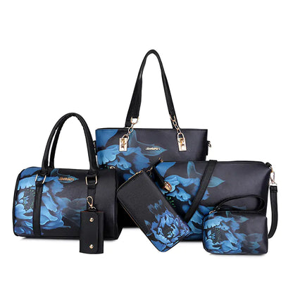 Women's Retro Handbag and Crossbody Purse Set