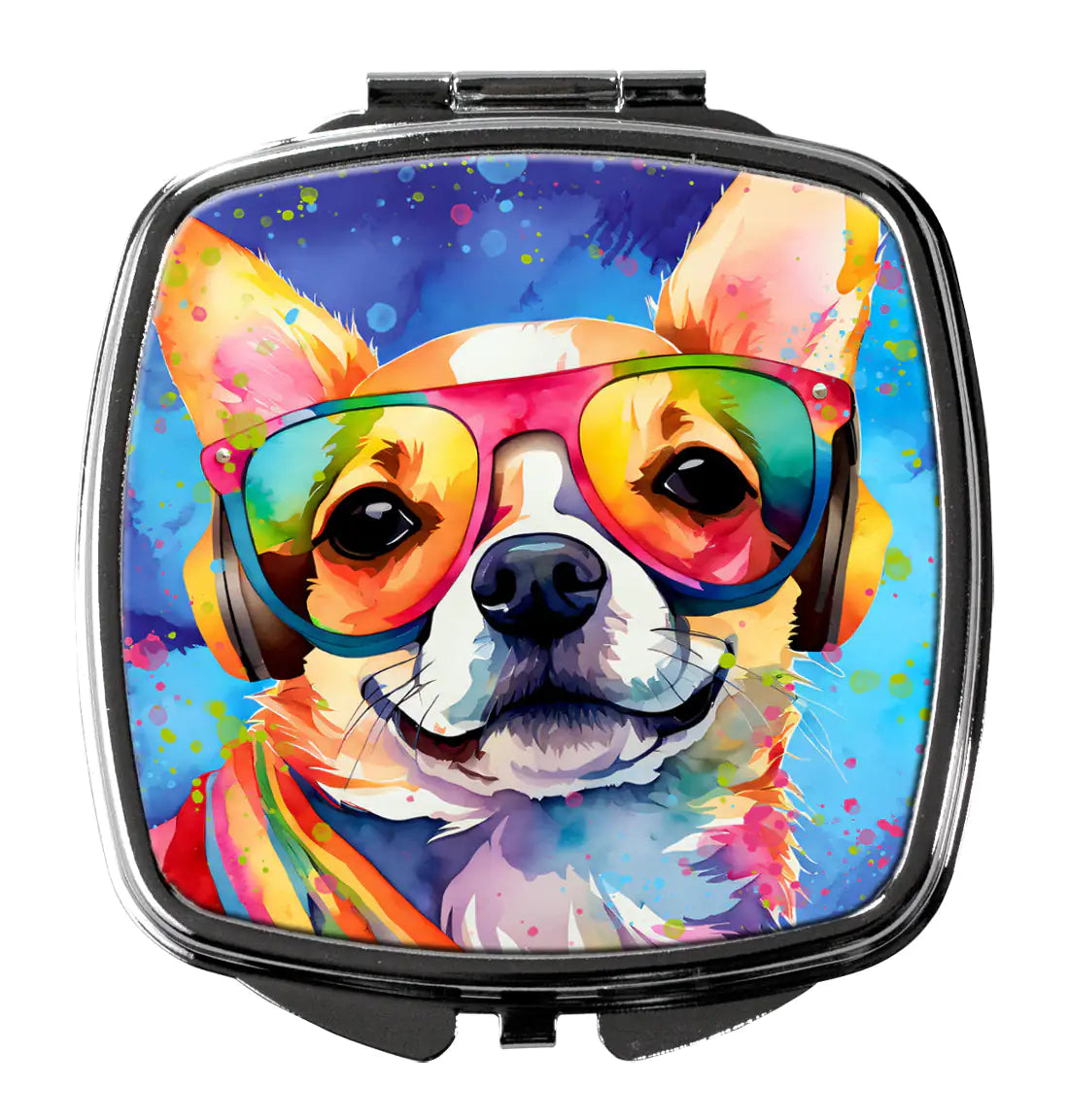 Chihuahua Hippie Dawg Compact Mirror