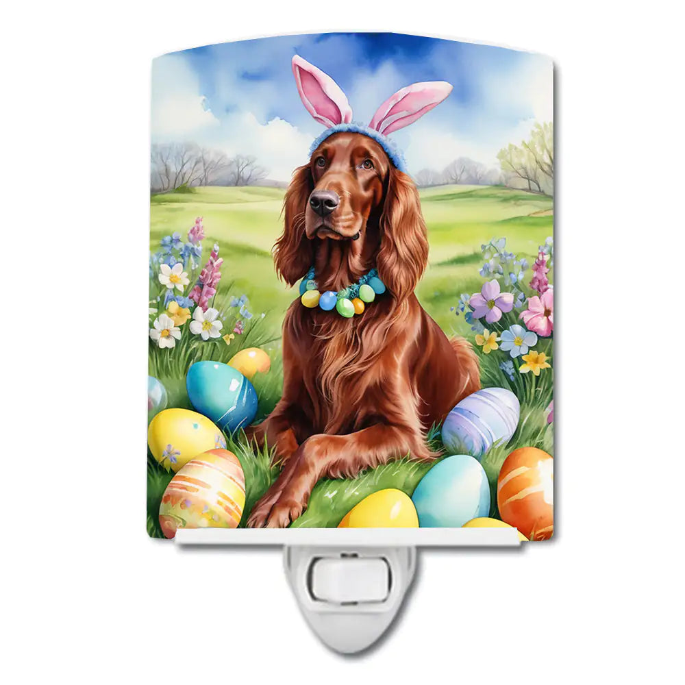 Irish Setter Easter Egg Hunt Ceramic Night Light