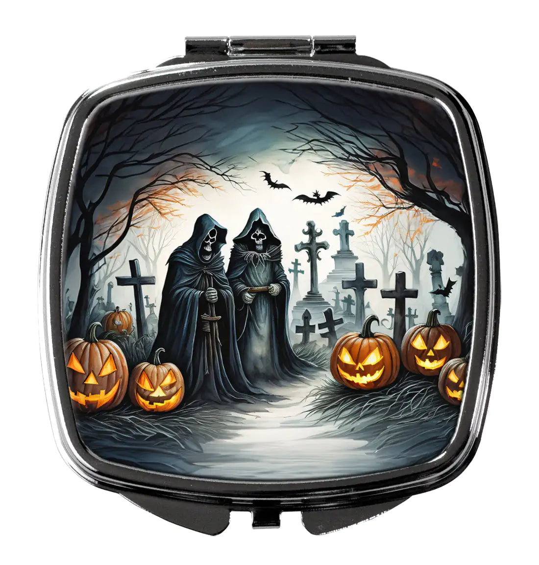 The Grim Reaper Spooky Halloween Compact Mirror
