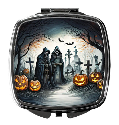 The Grim Reaper Spooky Halloween Compact Mirror