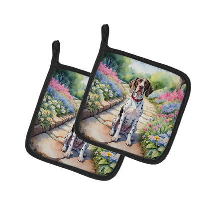 Pointer Spring Path Pair of Pot Holders
