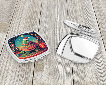Turtle Christmas Compact Mirror