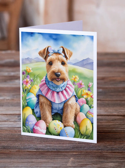 Lakeland Terrier Easter Egg Hunt Greeting Cards Pack of 8