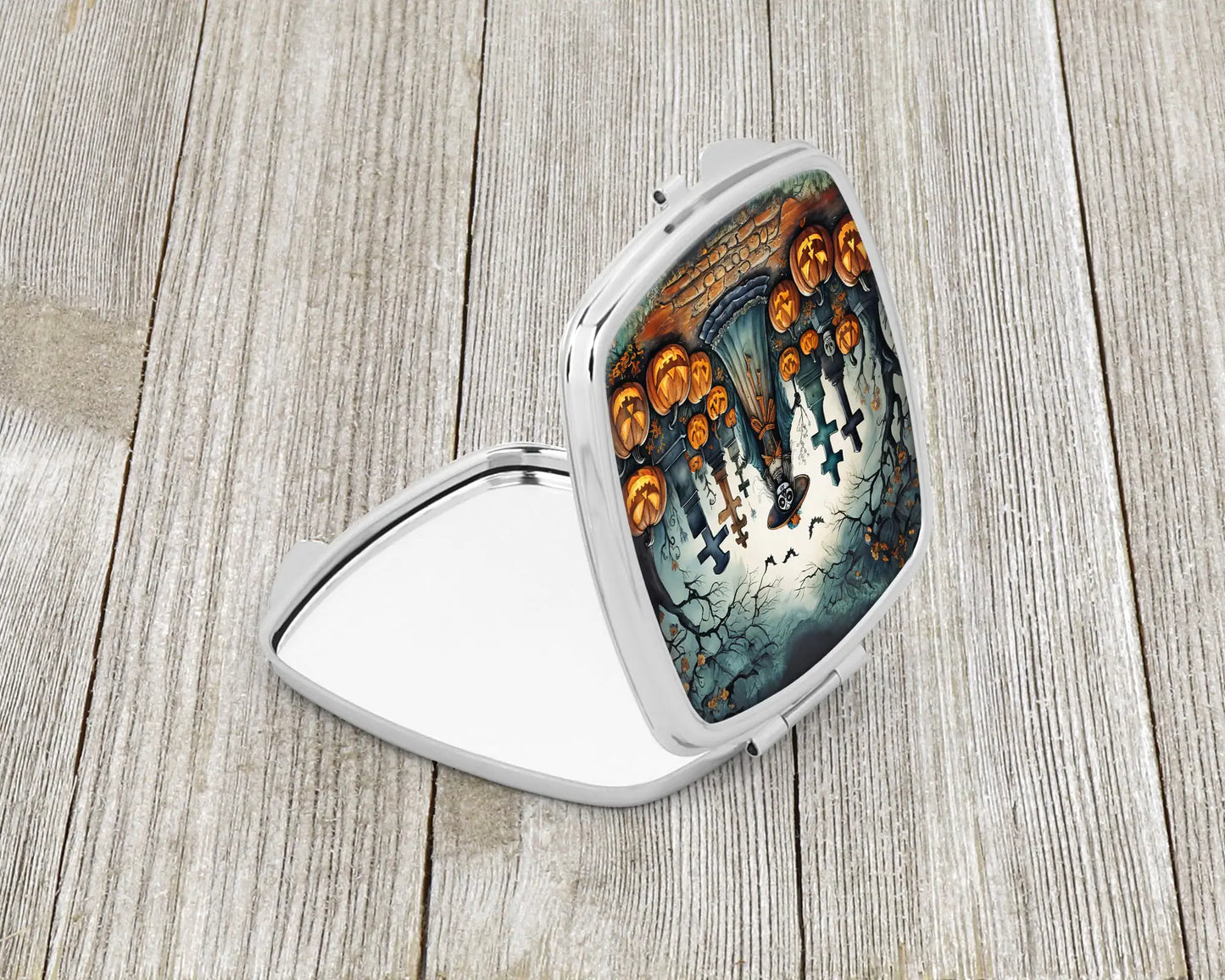 La Catrina Skeleton Spooky Halloween Compact Mirror