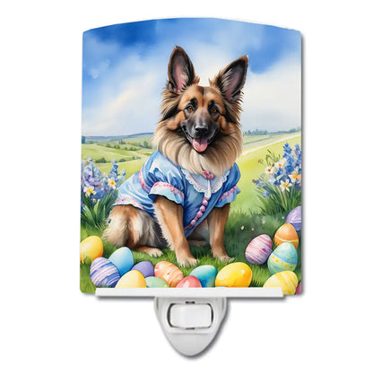 Belgian Tervuren Easter Egg Hunt Ceramic Night Light