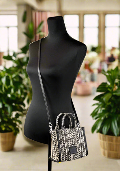 Marc Jacobs The Monogram Tote Canvas Crossbody Bag