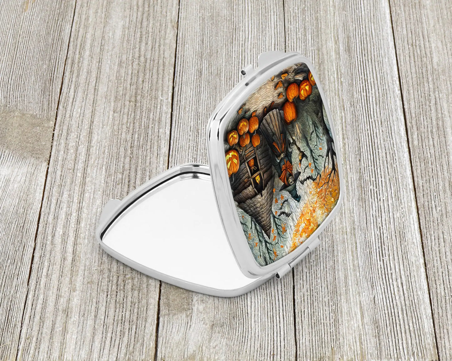 Slavic Witch Spooky Halloween Compact Mirror