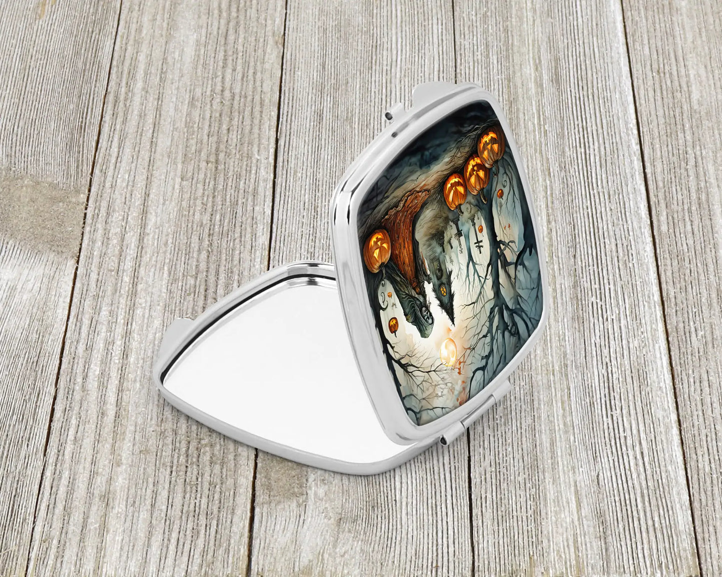 The Weeping Woman Spooky Halloween Compact Mirror