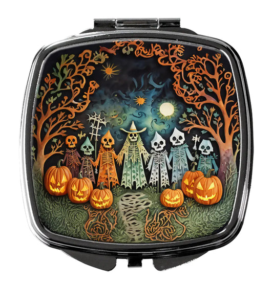 Papel Picado Skeletons Spooky Halloween Compact Mirror