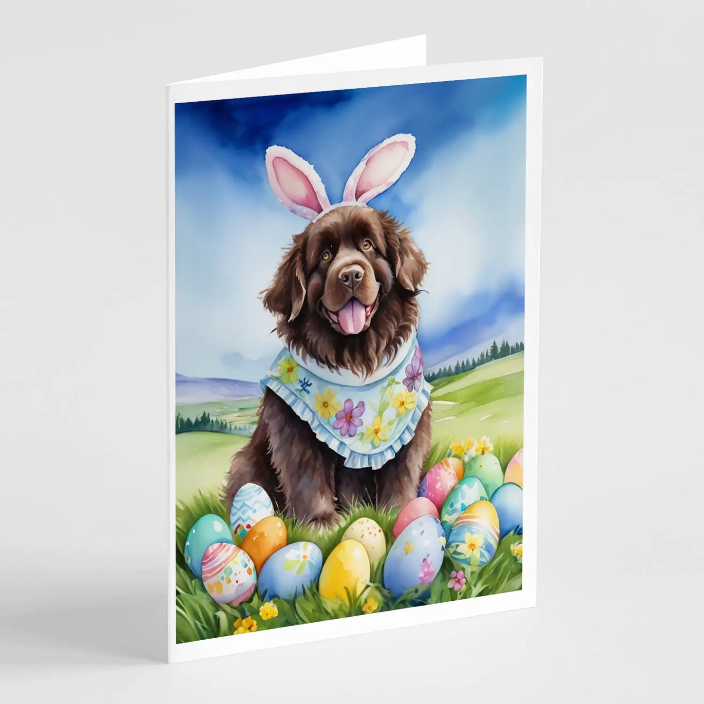 Newfoundland Easter Egg Hunt Greeting Cards Pack of 8
