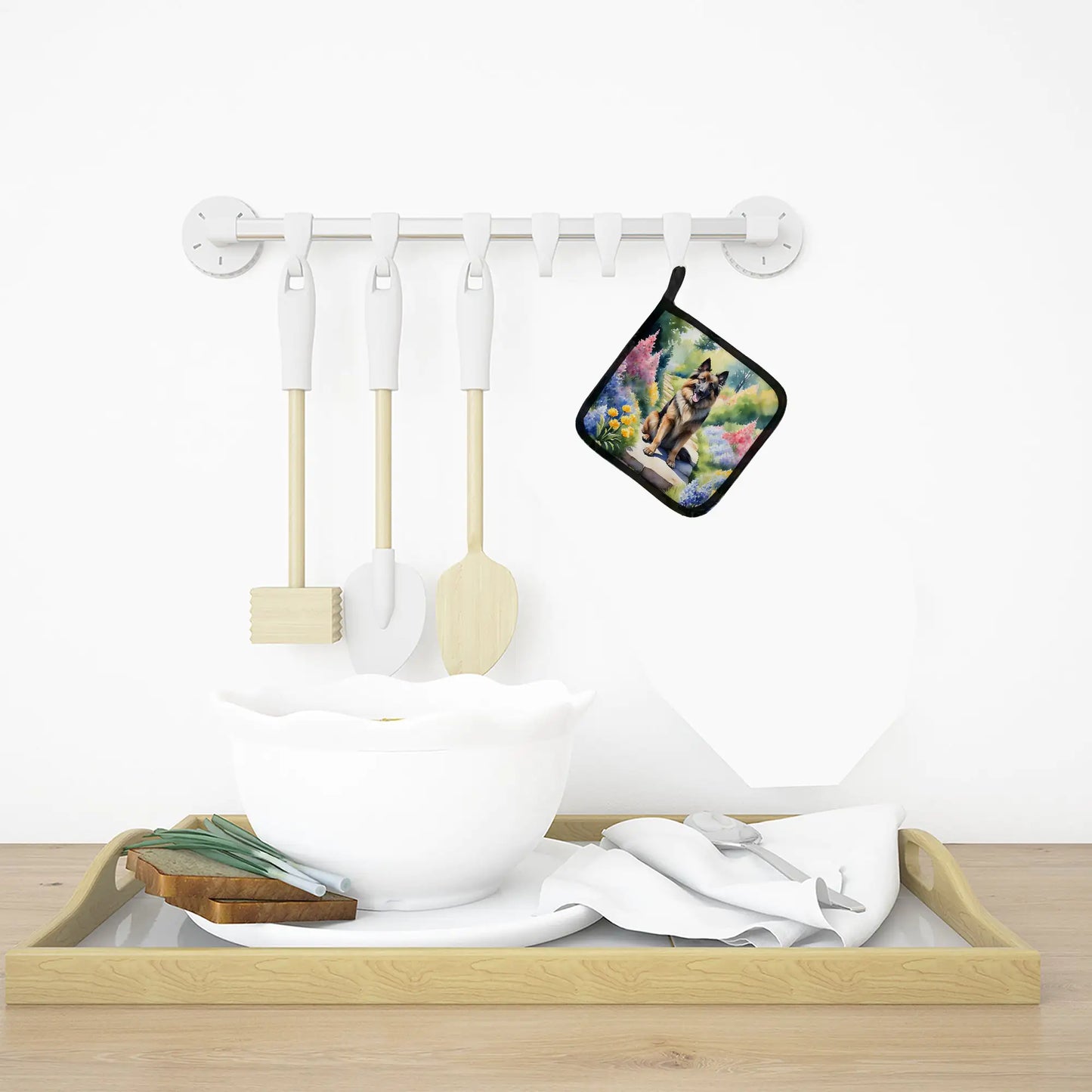 Belgian Tervuren Spring Path Pair of Pot Holders