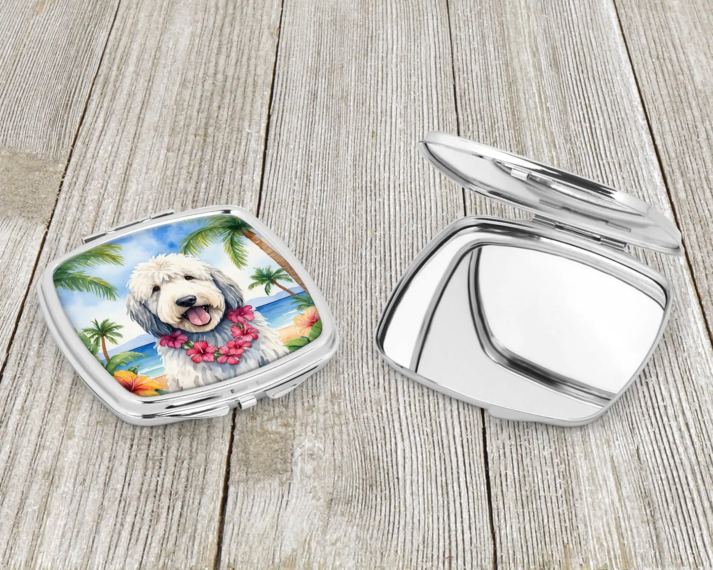 Komondor Luau Compact Mirror