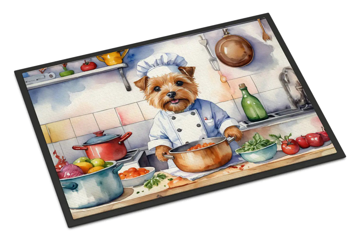 Norfolk Terrier The Chef Doormat