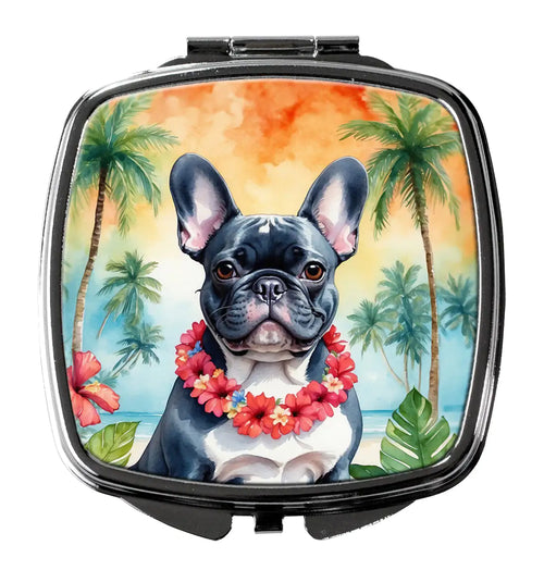 French Bulldog Luau Compact Mirror