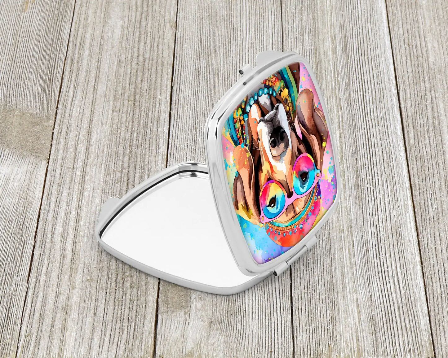 Weimaraner Hippie Dawg Compact Mirror