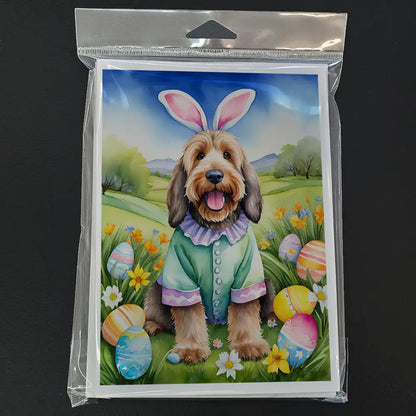 Otterhound Easter Egg Hunt Greeting Cards Pack of 8