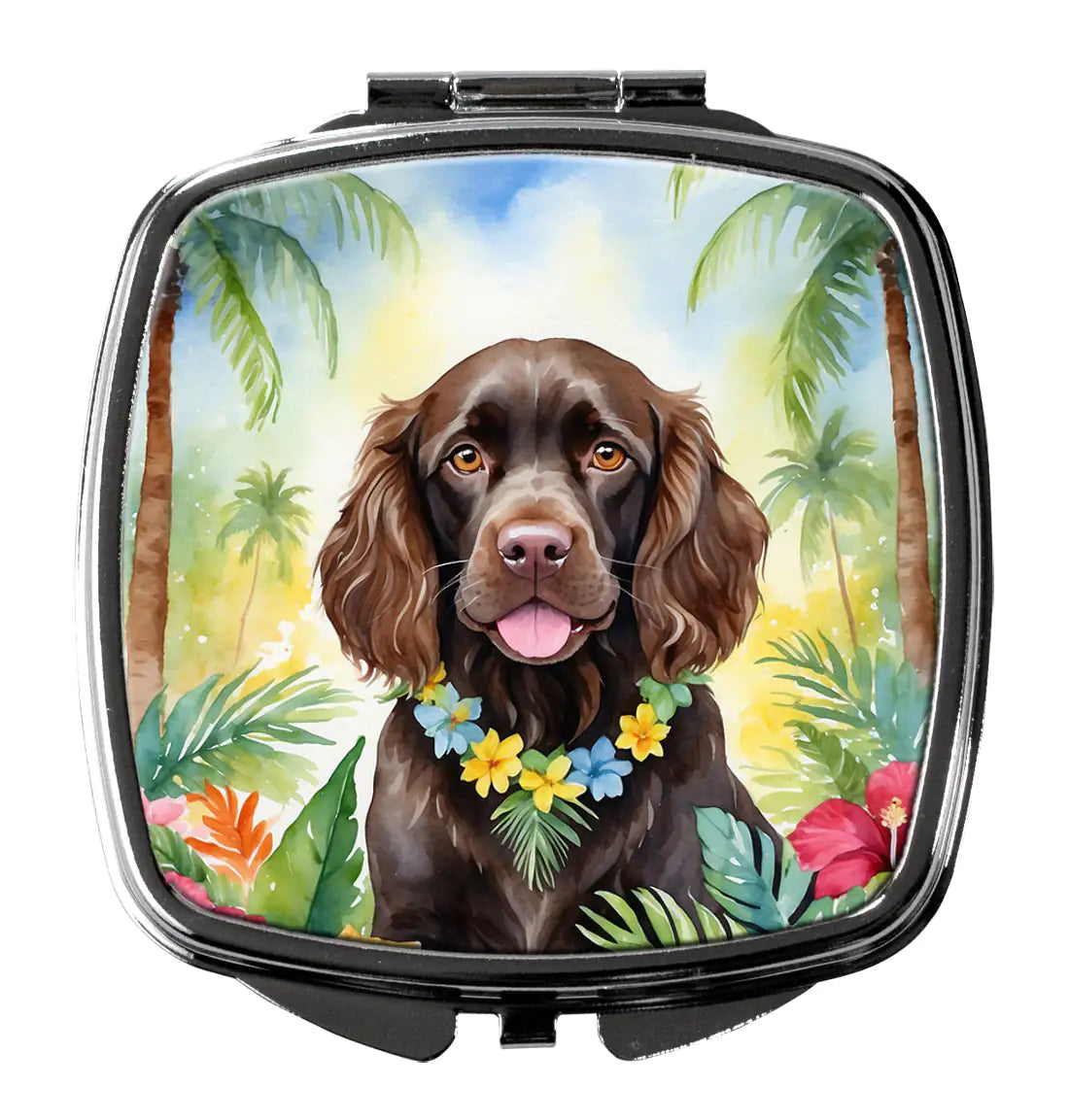 Boykin Spaniel Luau Compact Mirror