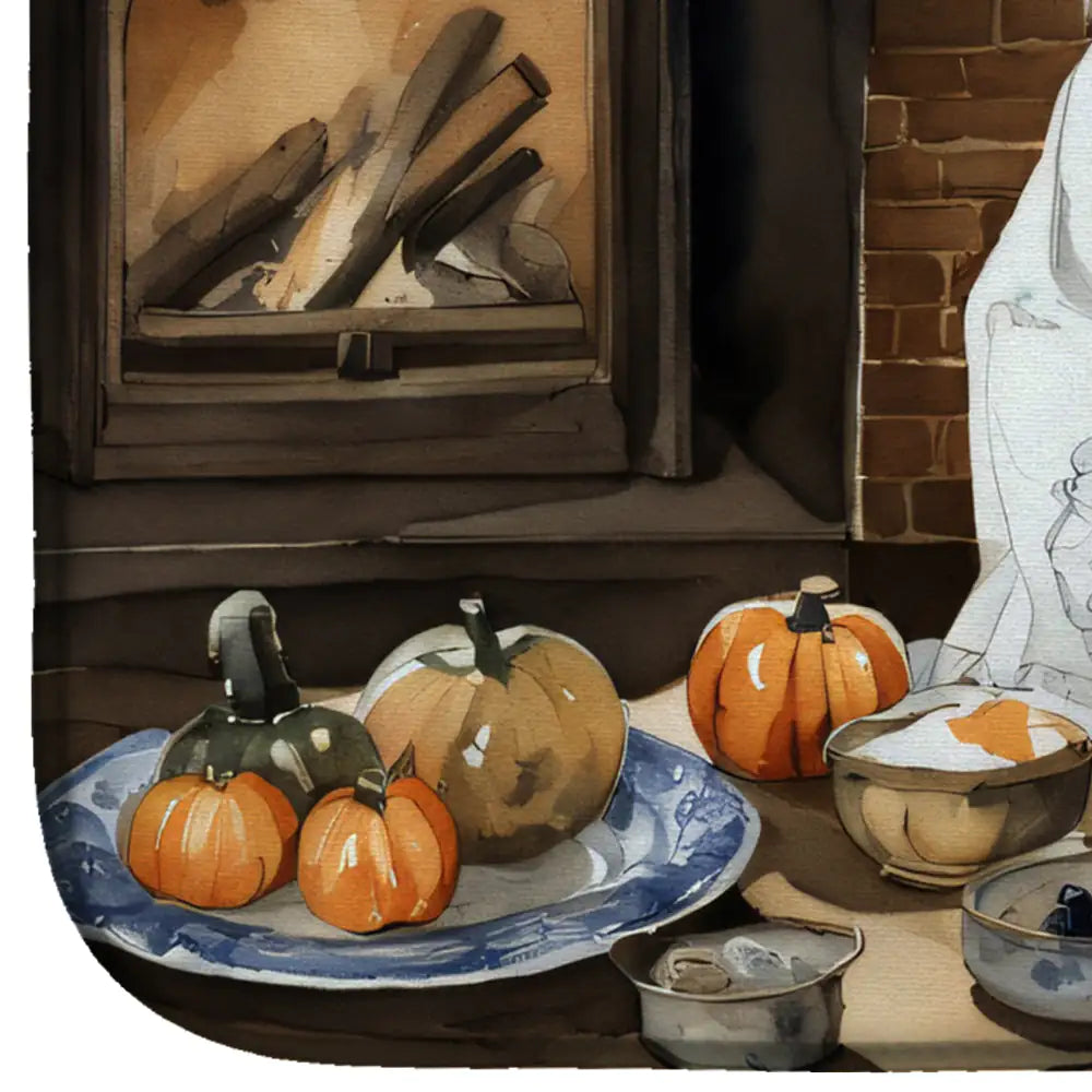 Japanese Chin Fall Kitchen Pumpkins Dish Drying Mat