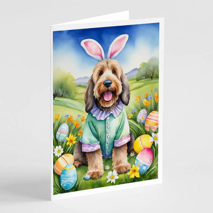 Otterhound Easter Egg Hunt Greeting Cards Pack of 8