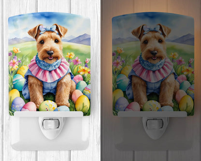 Lakeland Terrier Easter Egg Hunt Ceramic Night Light