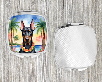 Doberman Pinscher Luau Compact Mirror