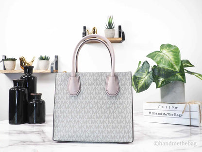 Michael Kors Mercer Medium Powder Blush Multi Messenger Crossbody