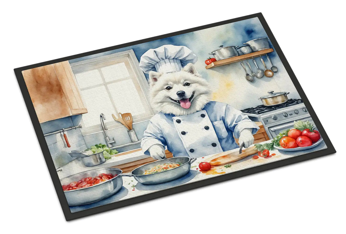 American Eskimo The Chef Doormat