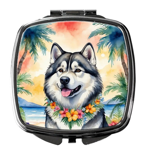 Alaskan Malamute Luau Compact Mirror