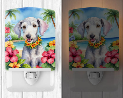 Bedlington Terrier Luau Ceramic Night Light