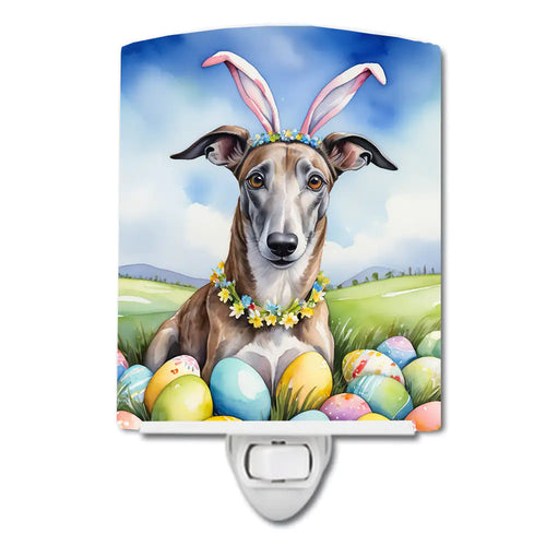 Greyhound Easter Egg Hunt Ceramic Night Light