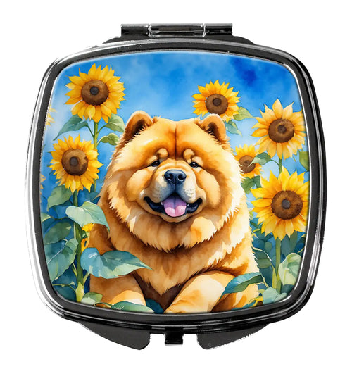 Chow Chow in Sunflowers Compact Mirror
