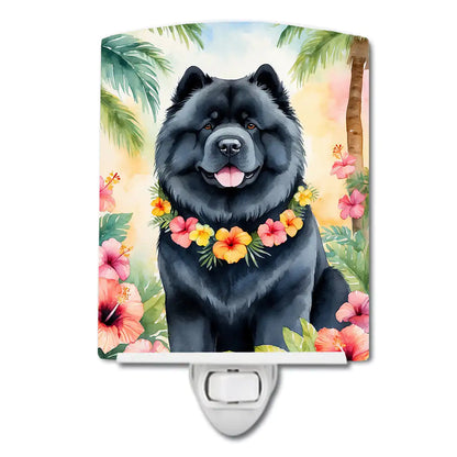Chow Chow Luau Ceramic Night Light