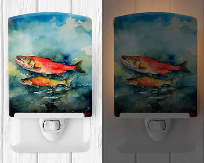 Salmon Ceramic Night Light