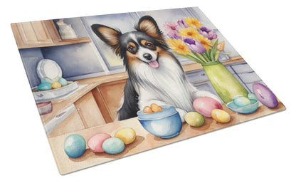 Decorating Easter Papillon Glass Cutting Board