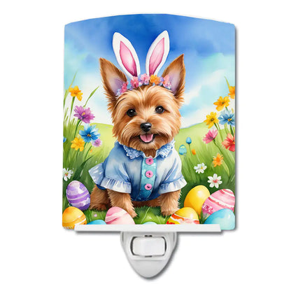 Norwich Terrier Easter Egg Hunt Ceramic Night Light