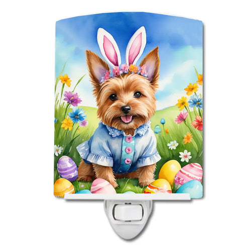 Norwich Terrier Easter Egg Hunt Ceramic Night Light