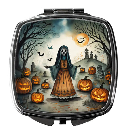 La Llorona Skeleton Spooky Halloween Compact Mirror