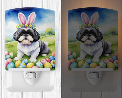 Shih Tzu Easter Egg Hunt Ceramic Night Light