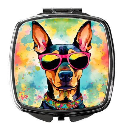 Doberman Pinscher Hippie Dawg Compact Mirror