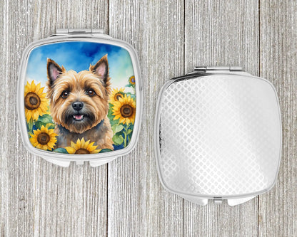 Cairn Terrier in Sunflowers Compact Mirror